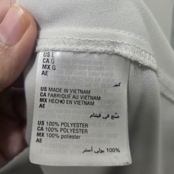 Alfani Cream Utility Button-Down Blouse - Picture 6 of 9